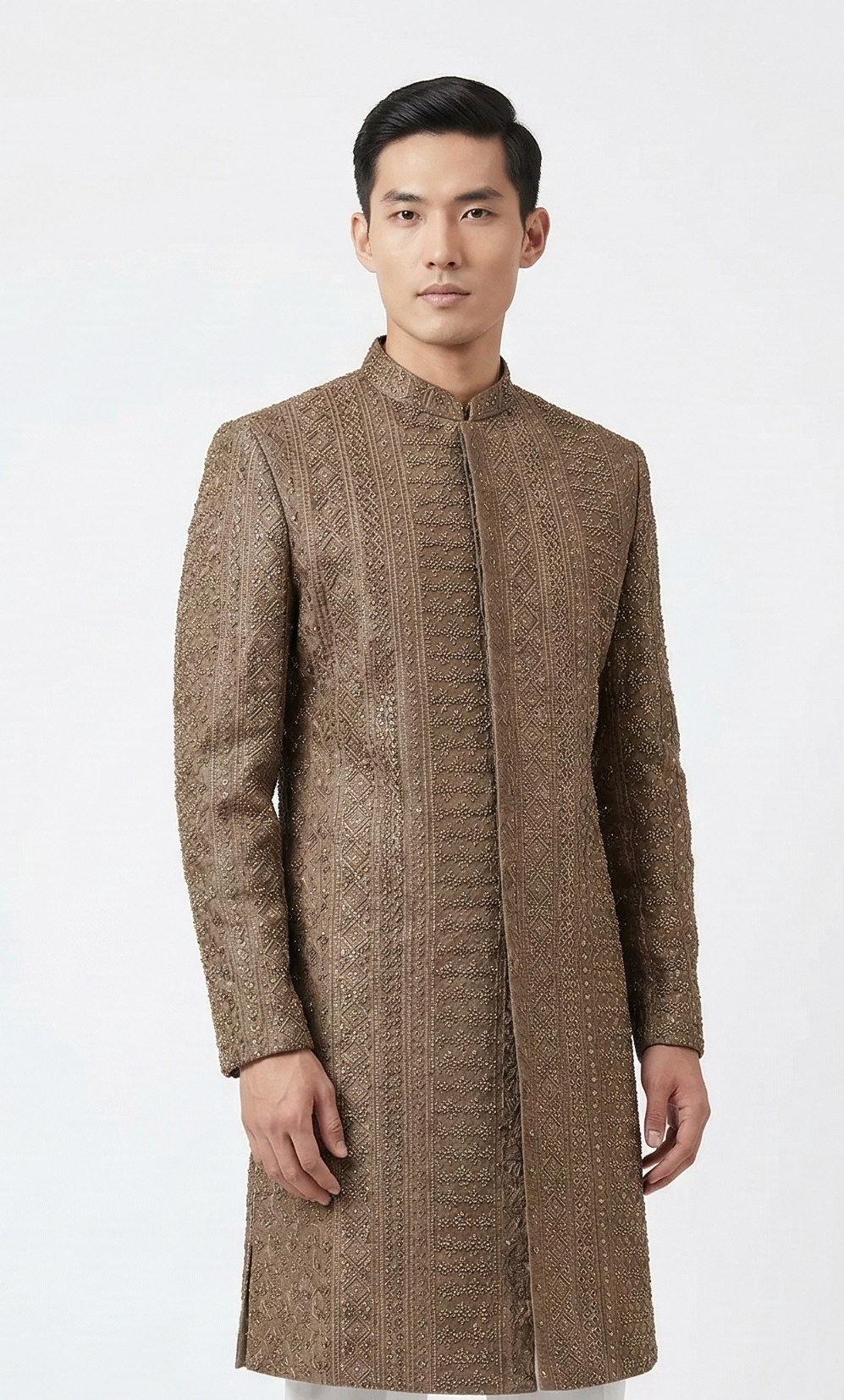 Sunehri Sherwani - View 1