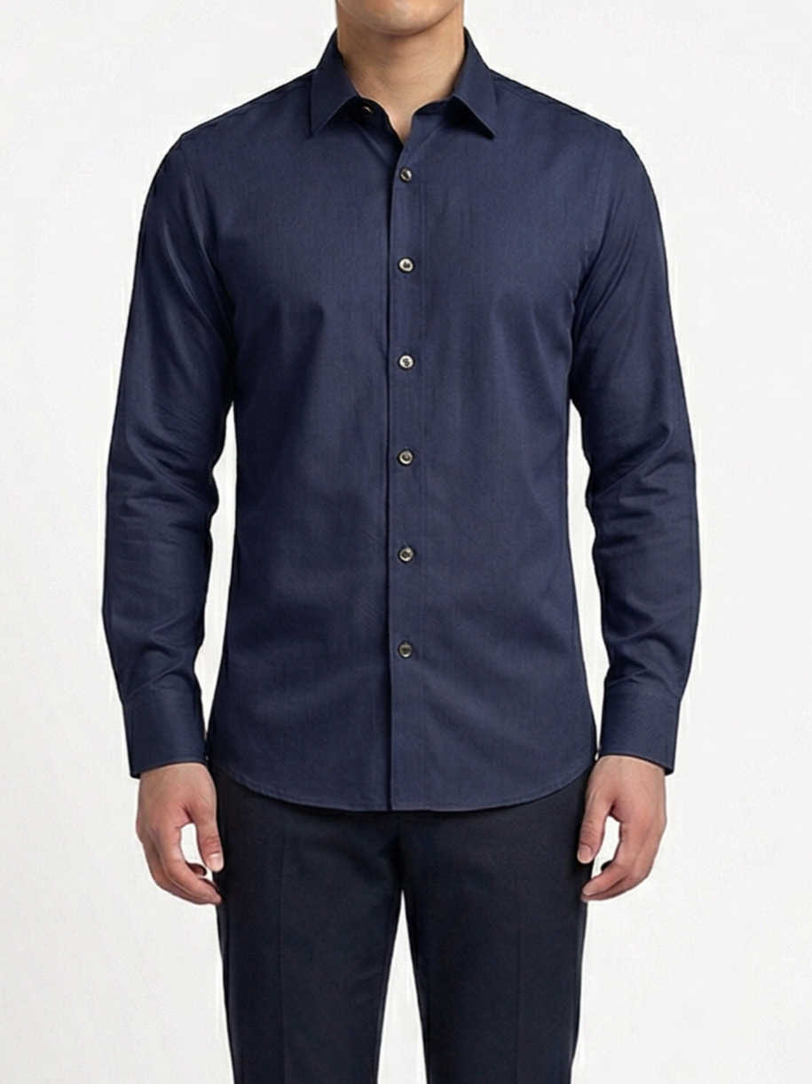 Dark Blue Dress Shirt
