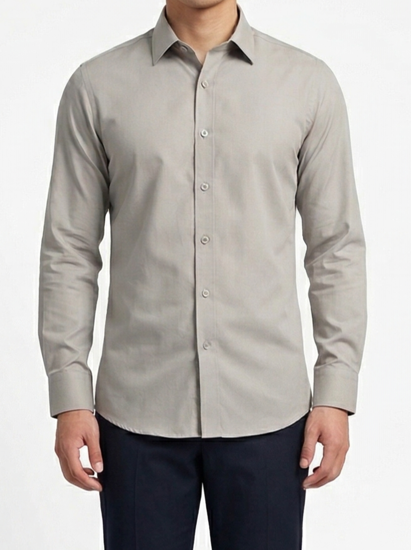 Beidge Colour Dress Shirt - View 1